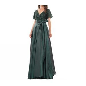 NEW COLORS DRESS texie gown in emerald green